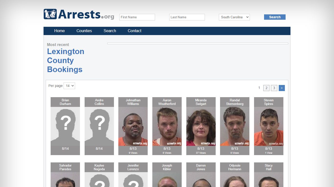 Lexington County Arrests and Inmate Search